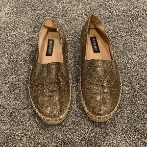 Report bronze sparkley shoes size 8